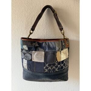 Coach Denim Patchwork